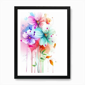 Colorful Flowers 13 Art Print