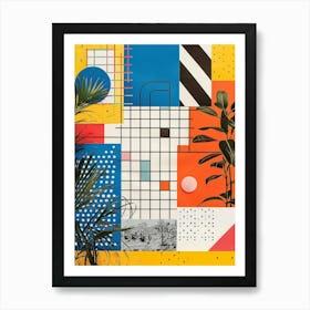 Playful And Colorful Geometric Shapes Arranged In A Fun And Whimsical Way 22 Art Print