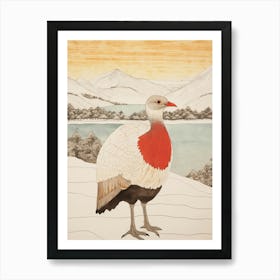 Bird Illustration Turkey 2 Art Print