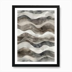 Abstract Wave Painting 2 Art Print