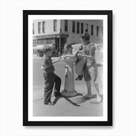 Water Fountain, Caldwell, Idaho By Russell Lee Art Print