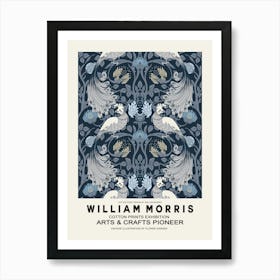 William Morris Blue Birds Poster Art Print