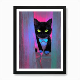 Cat In A Bow Tie Art Print