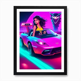 Selena Gomez AI Art Art Print