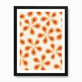 Daisy Florets | 03 – Orange Floral Art Print