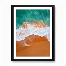 Aerial View Of A Beach 22 Art Print