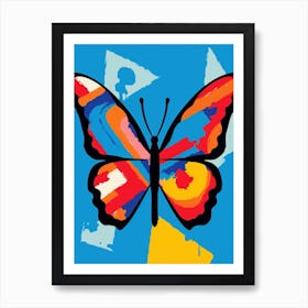 Pop Art Question Mark Butterfly 3 Art Print