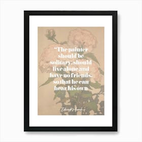 Artist Quote Edvard Munch Art Print