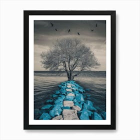 Tree In The Water Art Print