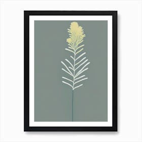 Club Moss Wildflower Simplicity Art Print