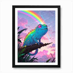 Rainbow Chamelon 2 Art Print