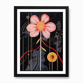 Monkey Orchid 2 Hilma Af Klint Inspired Flower Illustration Art Print