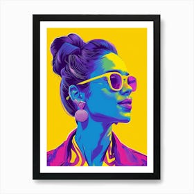 Woman In Sunglasses 5 Art Print