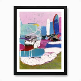 Abstract Painting Dreams in Mallorca 1 Art Print