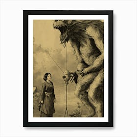 Be like monster Art Print