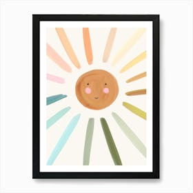 Pastel Sun Art Print