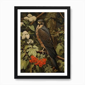 Dark And Moody Botanical Falcon 3 Art Print