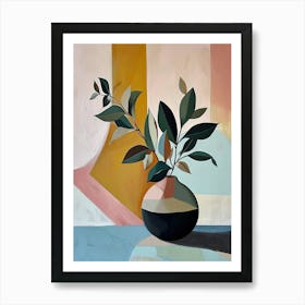 Abstract Of A Vase, Boho Decor Art Print