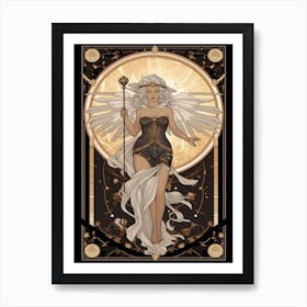 Athena Black And Gold 3 Art Print