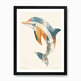 Charming Nursery Kids Animals Dolphin 4 Art Print