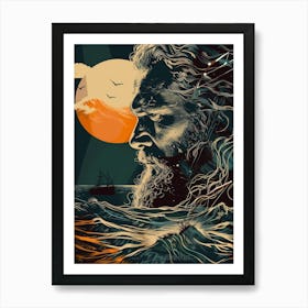 God Of The Sea Art Print