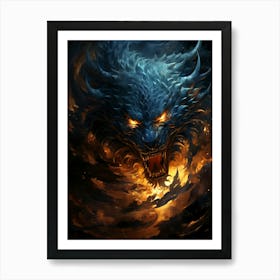 Dragon Hd Wallpaper 1 Art Print