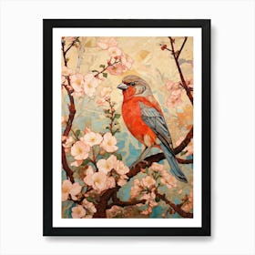 House Sparrow 4 Detailed Bird Painting Art Print