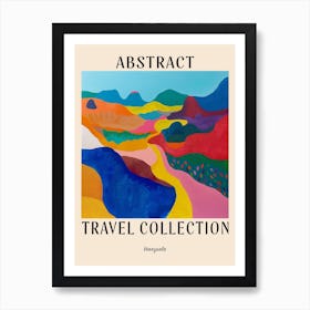 Abstract Travel Collection Poster Venezuela Art Print