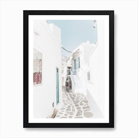 Greece Alleyway Art Print