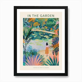 In The Garden Poster Chateau De Chantilly Gardens France 1 Art Print