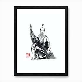 Samurai Waiting Art Print