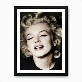 Actress Marilyn Monroe After Arriving At Idlewild Airport In New York Art Print