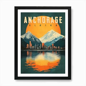 Anchorage, Alaska - Stunning City Views Art Print