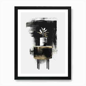 Black And Gold Canvas Print 60 Art Print