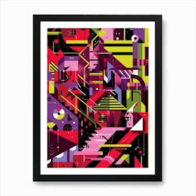 Abstract Cityscape 21 Art Print