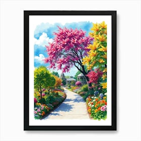 Garden Path 14 Art Print