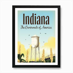 Indiana The Crossroads of America Art Print