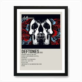 Ygulc Deftones Music Album Cover Bedroom Sports Landscape Office Room Decor Poster 2 Art Print