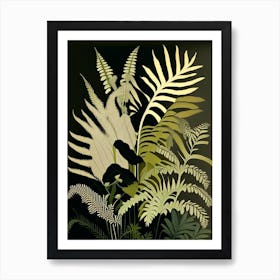 Ebony Spleenwort Rousseau Inspired Art Print