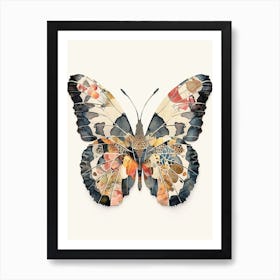 Colourful Insect Illustration Butterfly 33 Art Print