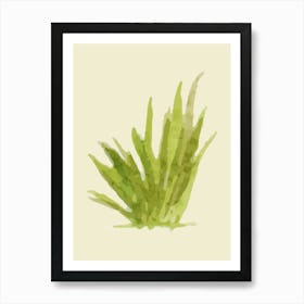 Watercolor Aloe Plant Art Print