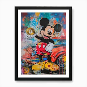 Pop art Mickey Mouse 1 Art Print