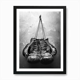 Boxing Gloves Art Print