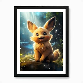 Pokemon Eevee Art Print