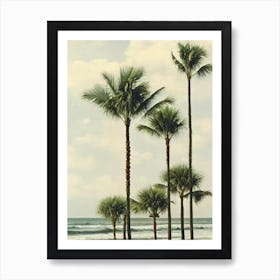 Daytona Beach Florida Vintage Art Print