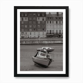 Fishing Boats On The Beach Art Print