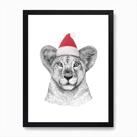 Christmas Princess Lioness Poster