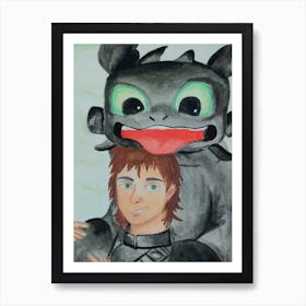 How To Train Your Dragon Art Print