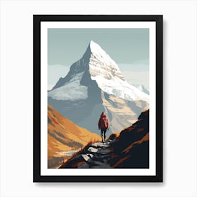 Eiger Trail Switzerland 1 Hiking Trail Landscape Art Print