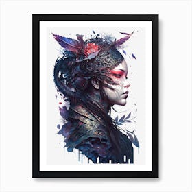 Cyberpunk native Art Print